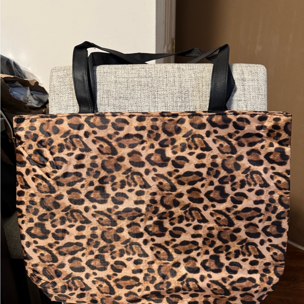 Leopard Print  Large Tote